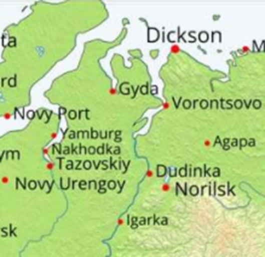 Igarka-Karte